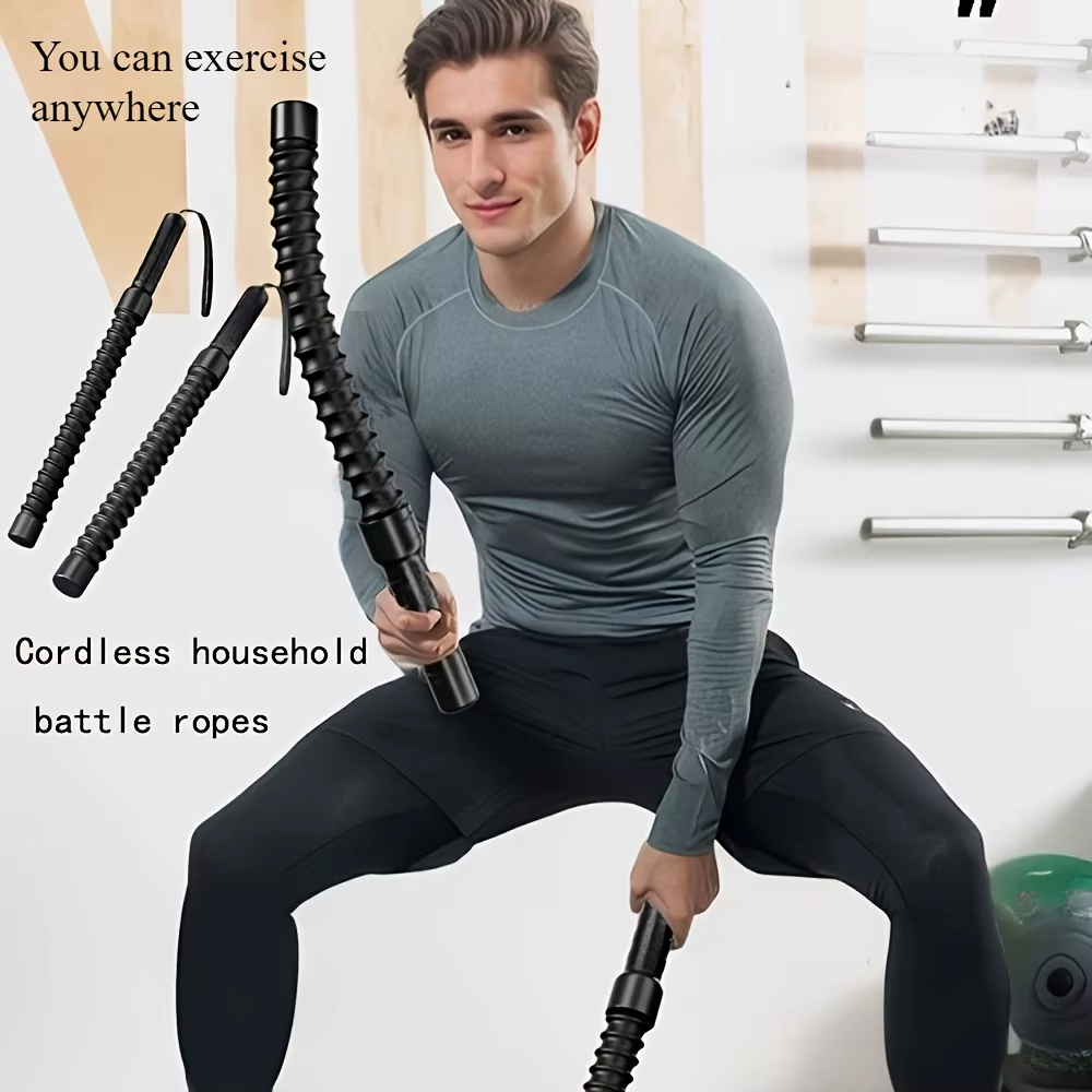 Strength Training Bar Ergonomic Fitness Grip Bar Biceps Triceps Strengthener Spring Arm Strength Expander Arm Muscle Trainer